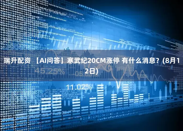 瑞升配资 【AI问答】寒武纪20CM涨停 有什么消息？(8月12日)